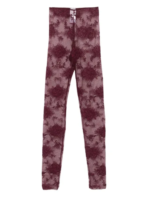 THE ANDAMANE leggins de encaje floral
