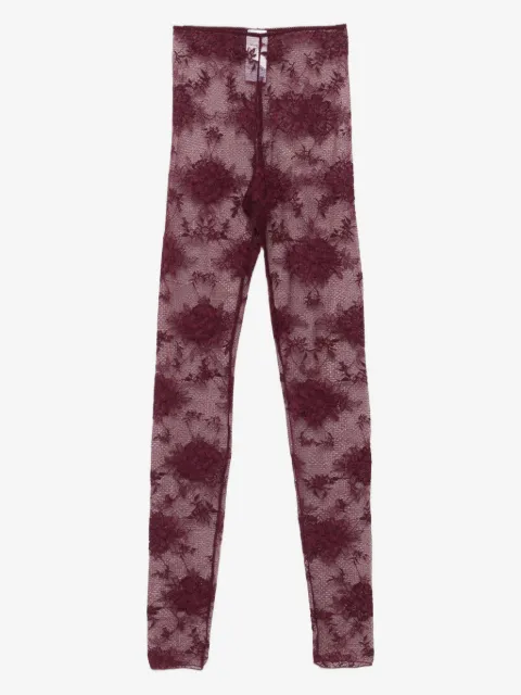 THE ANDAMANE floral-lace leggings