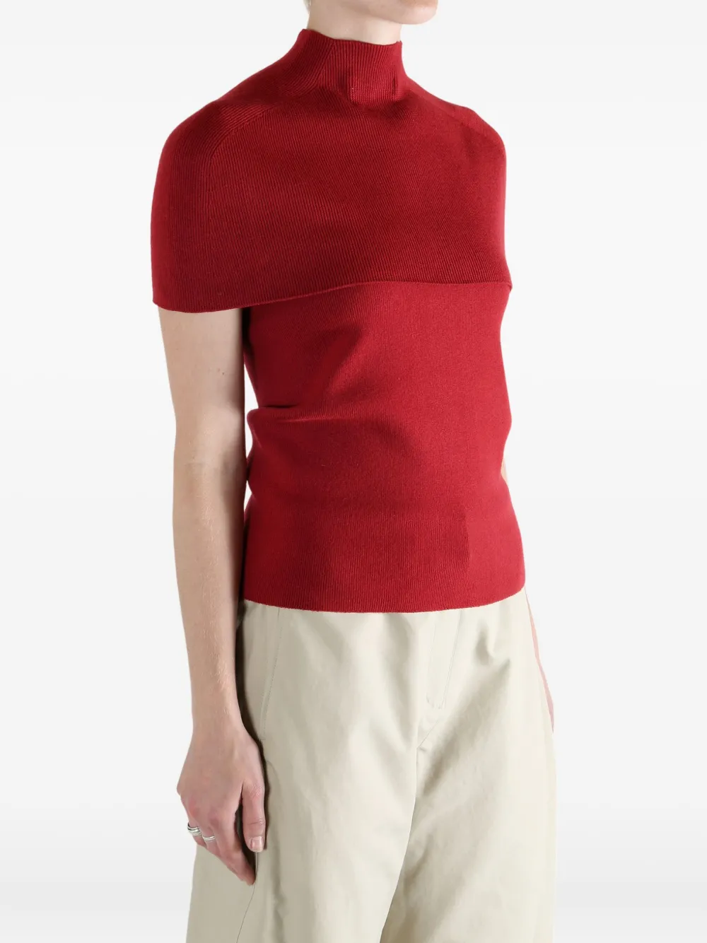 Amomento High-neck Top In Red