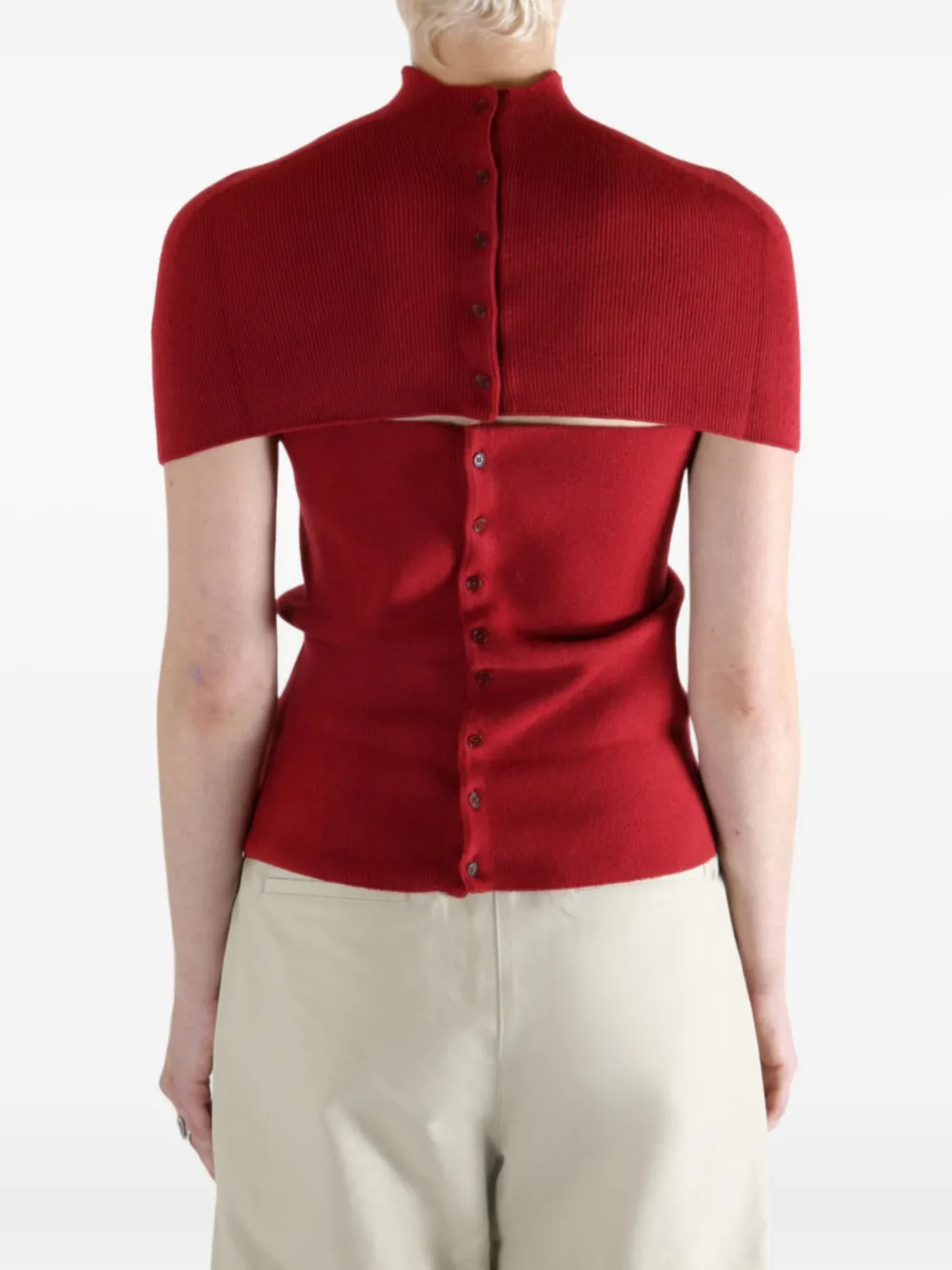 Amomento High-neck Top In Red
