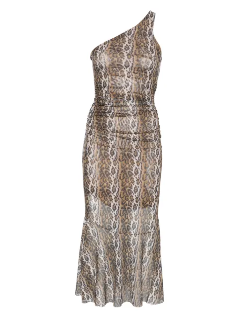 House of Sunny ruched one-shoulder dress