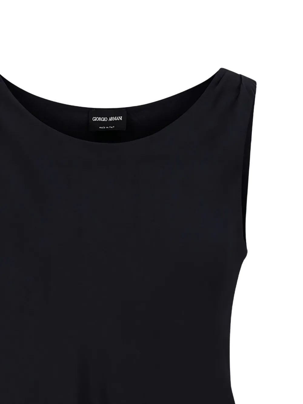 Giorgio Armani Gedrapeerde blouse Zwart