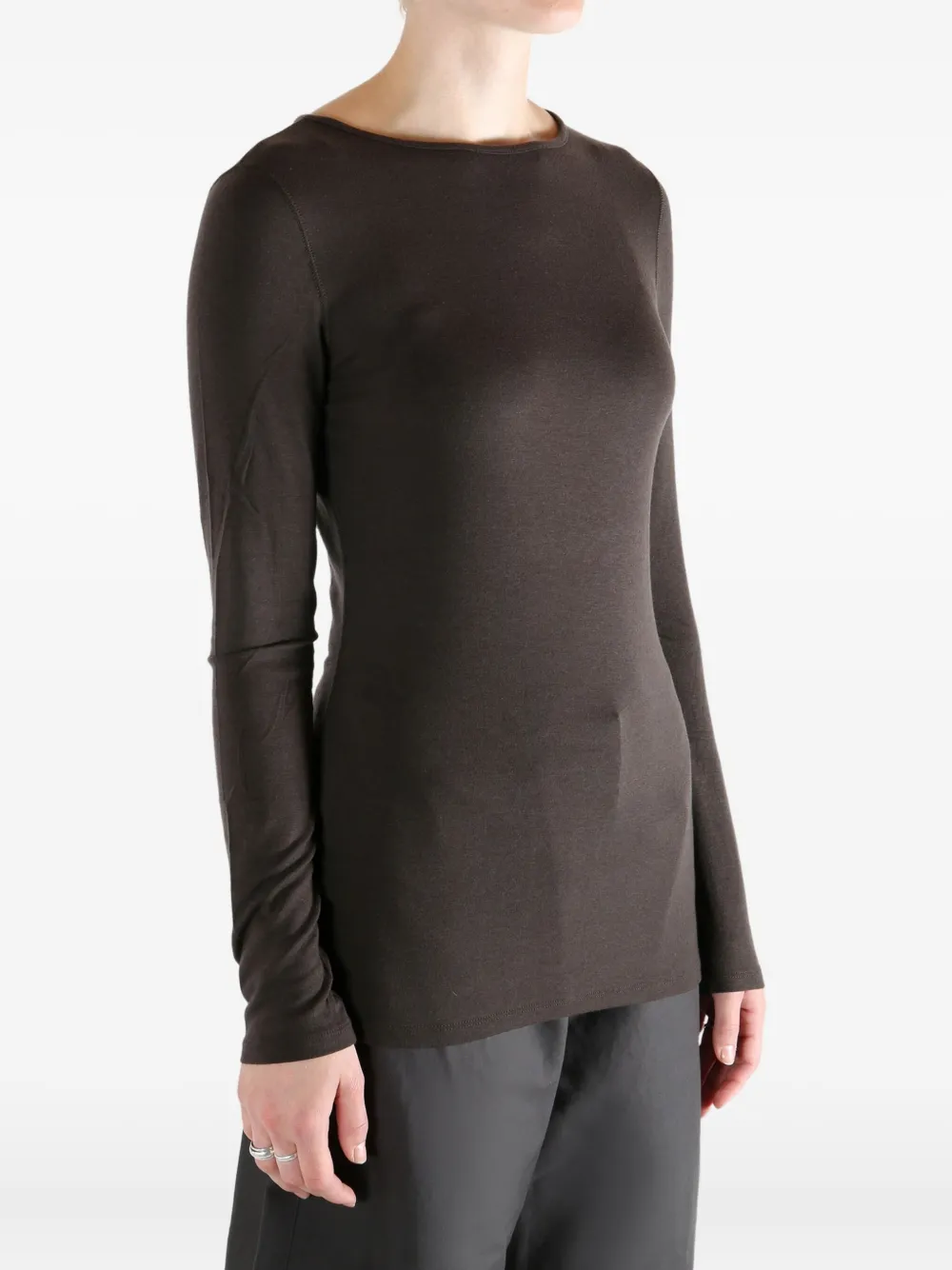 Amomento Long-sleeve Top In Gray