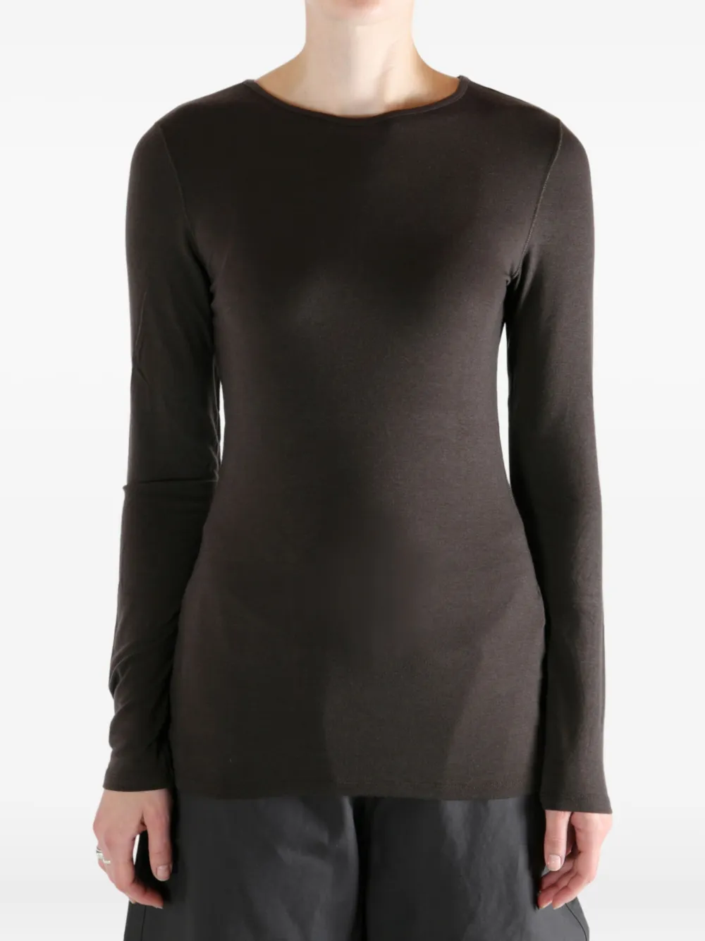 Amomento Long-sleeve Top In Gray