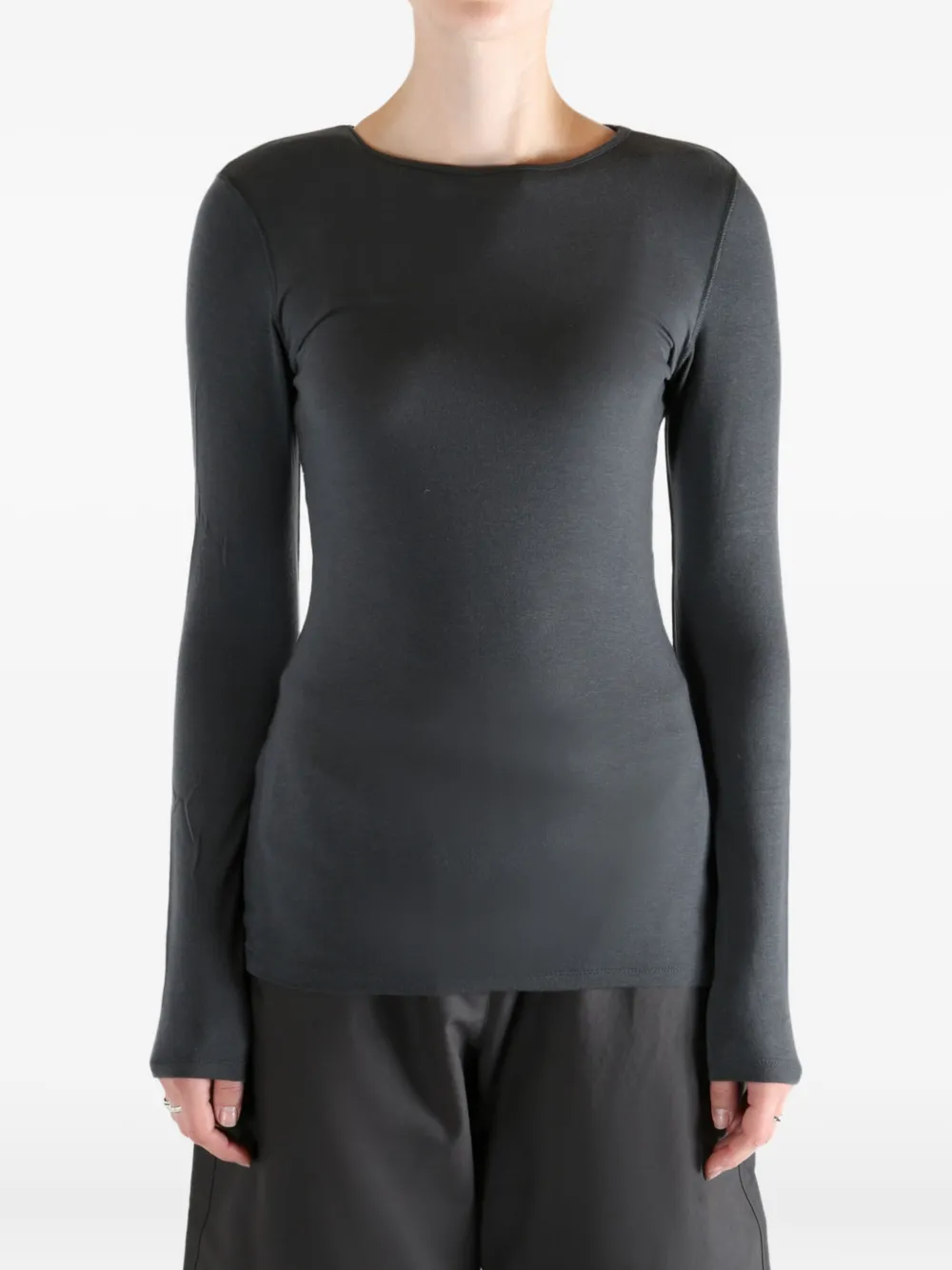 Amomento Long-sleeve Top In Gray