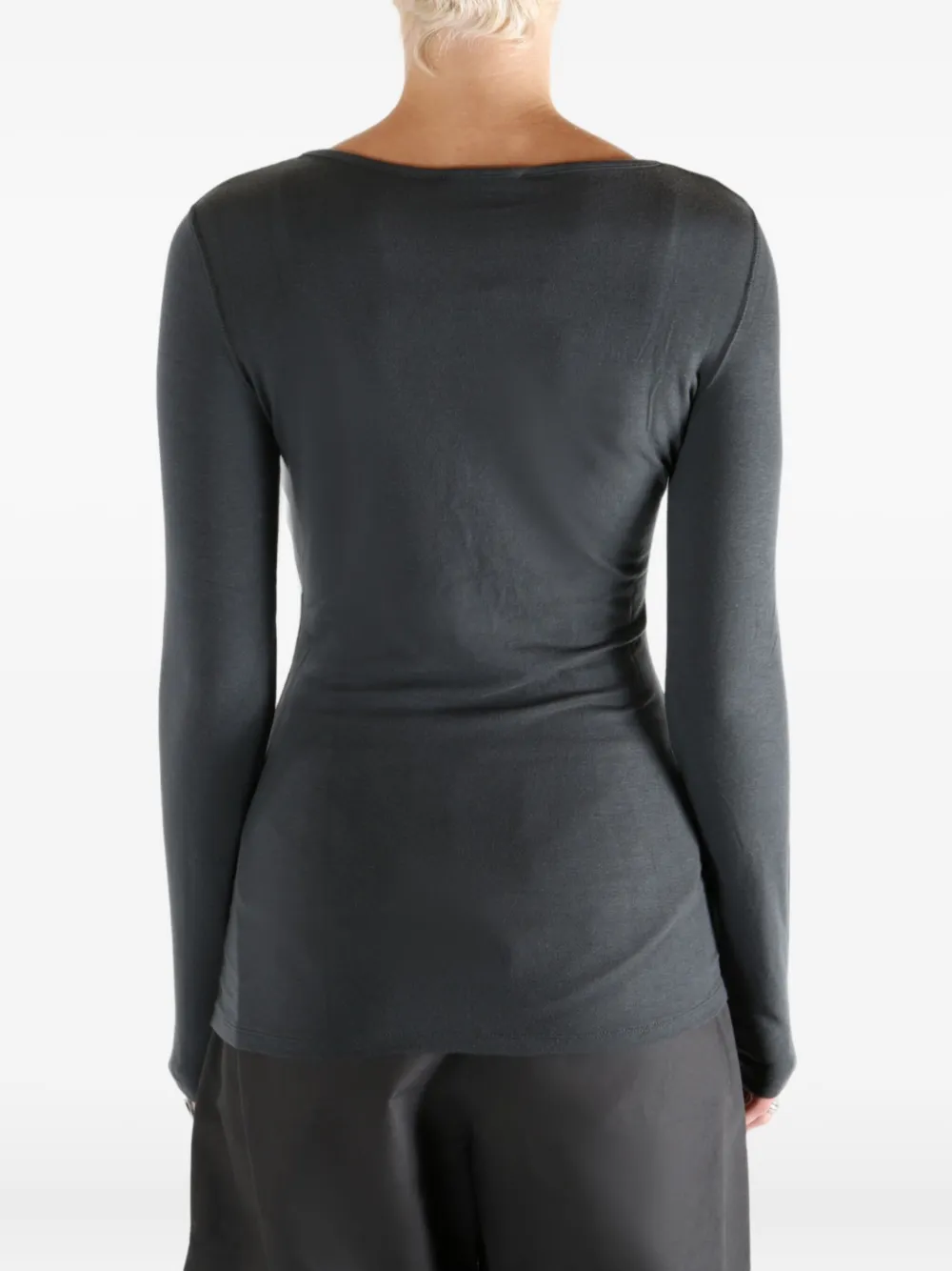 Amomento Long-sleeve Top In Gray