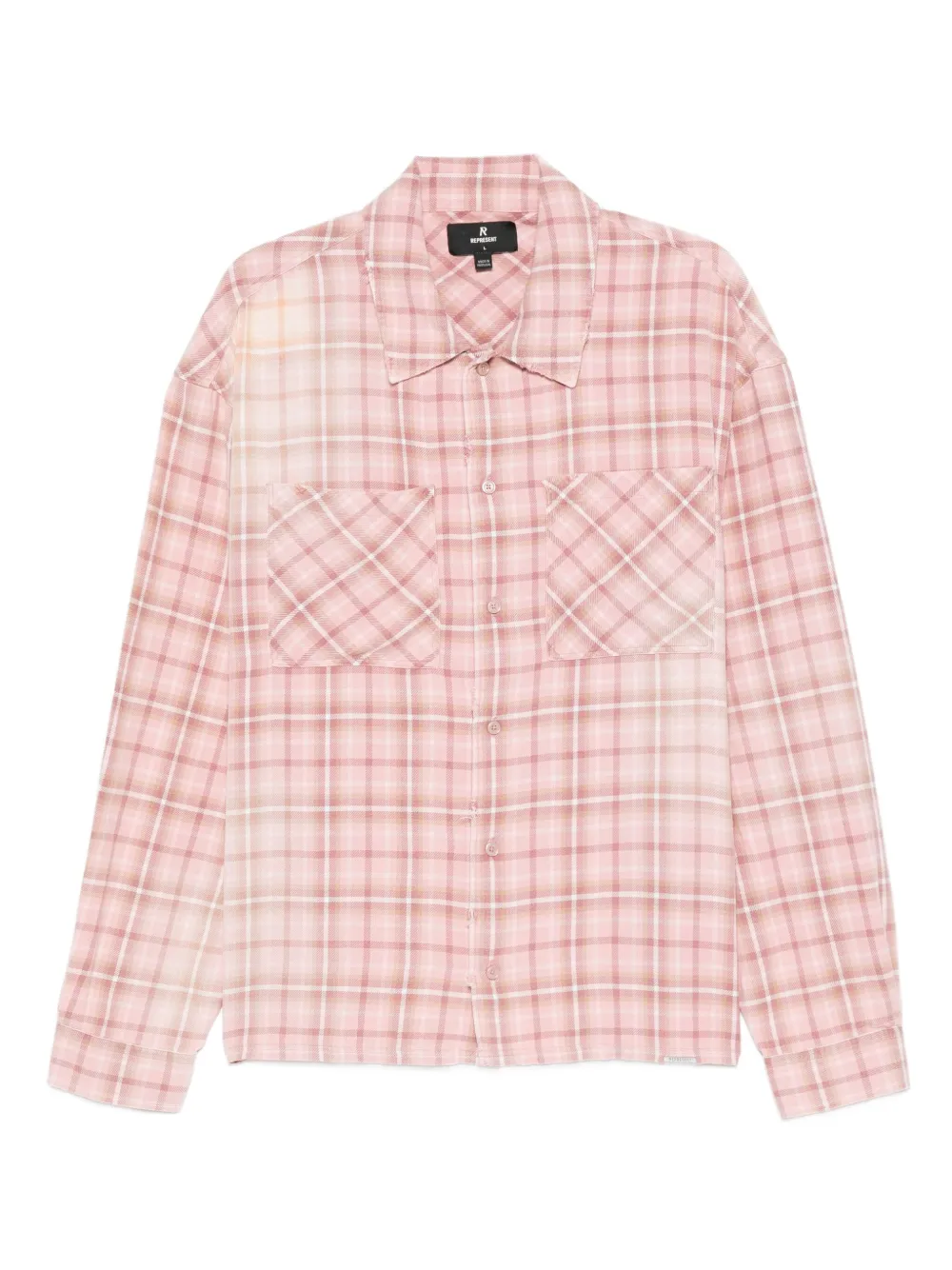 Represent camisa con cuadros estampados | rosado | Image 1