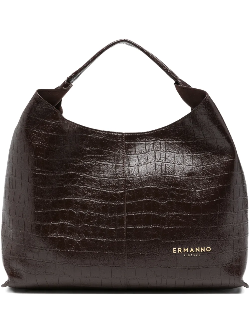 Ermanno Scervino Embossed Tote Bag In Brown
