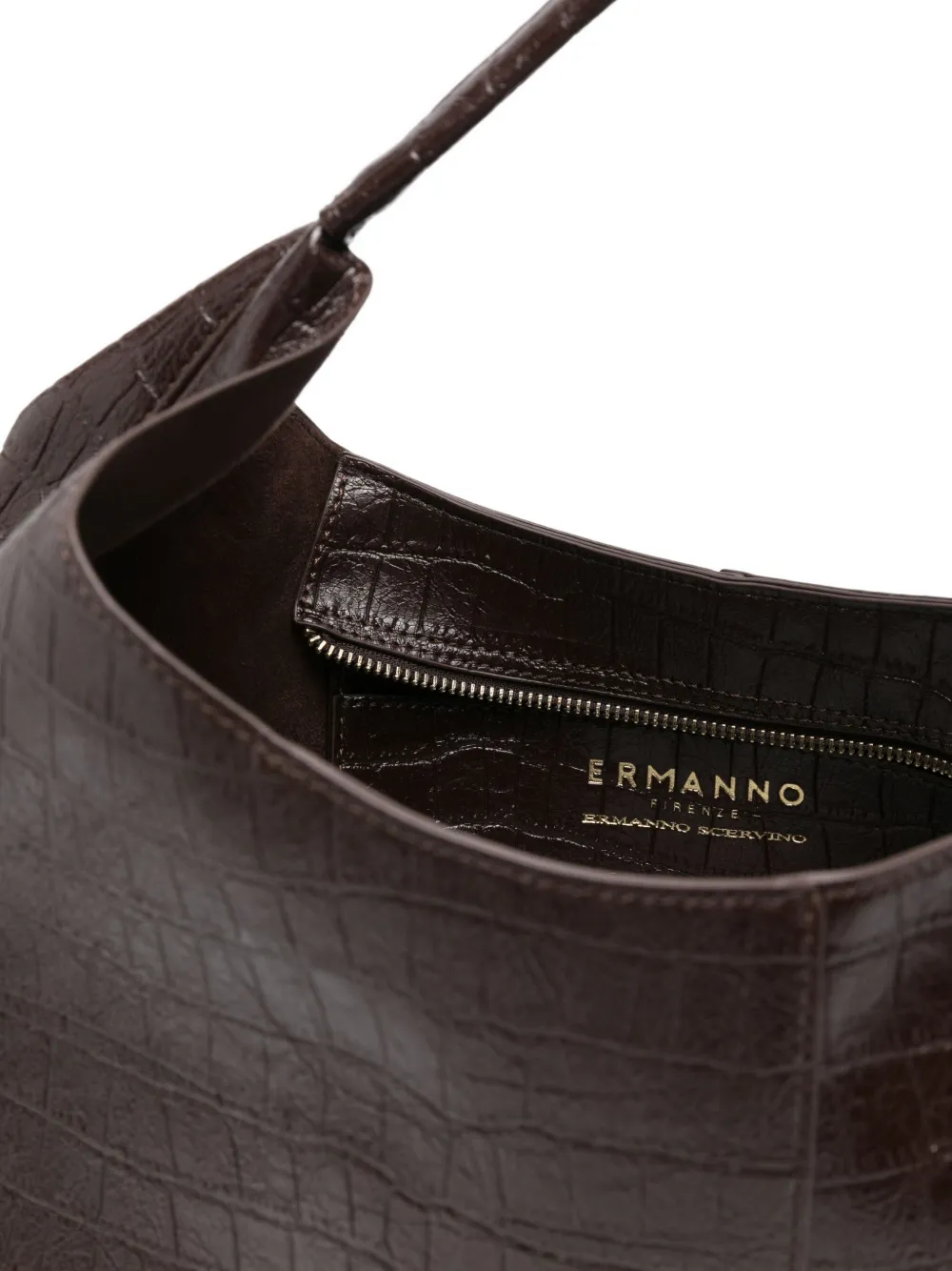 Ermanno Scervino Embossed Tote Bag In Brown