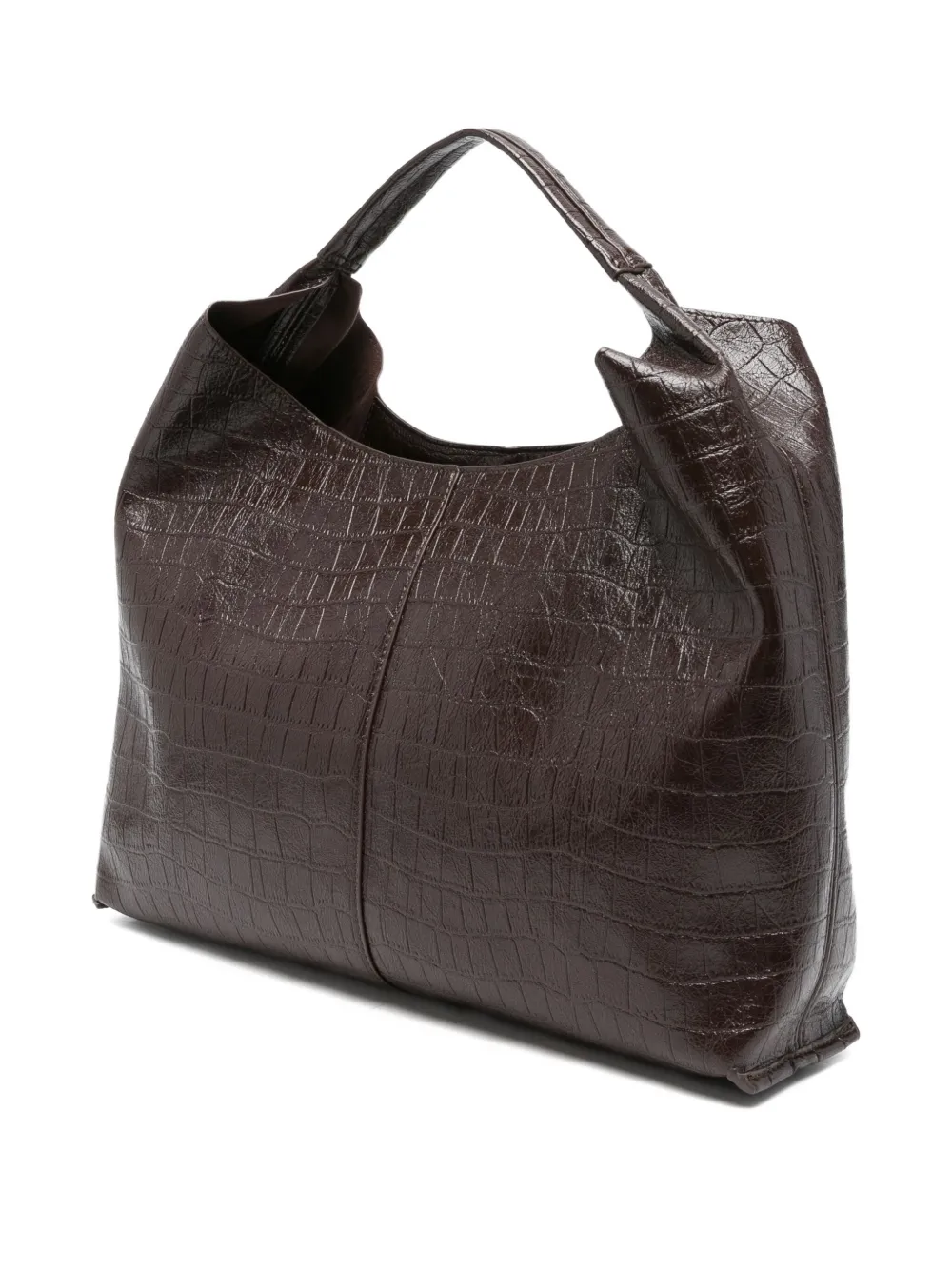 Ermanno Scervino Embossed Tote Bag In Brown