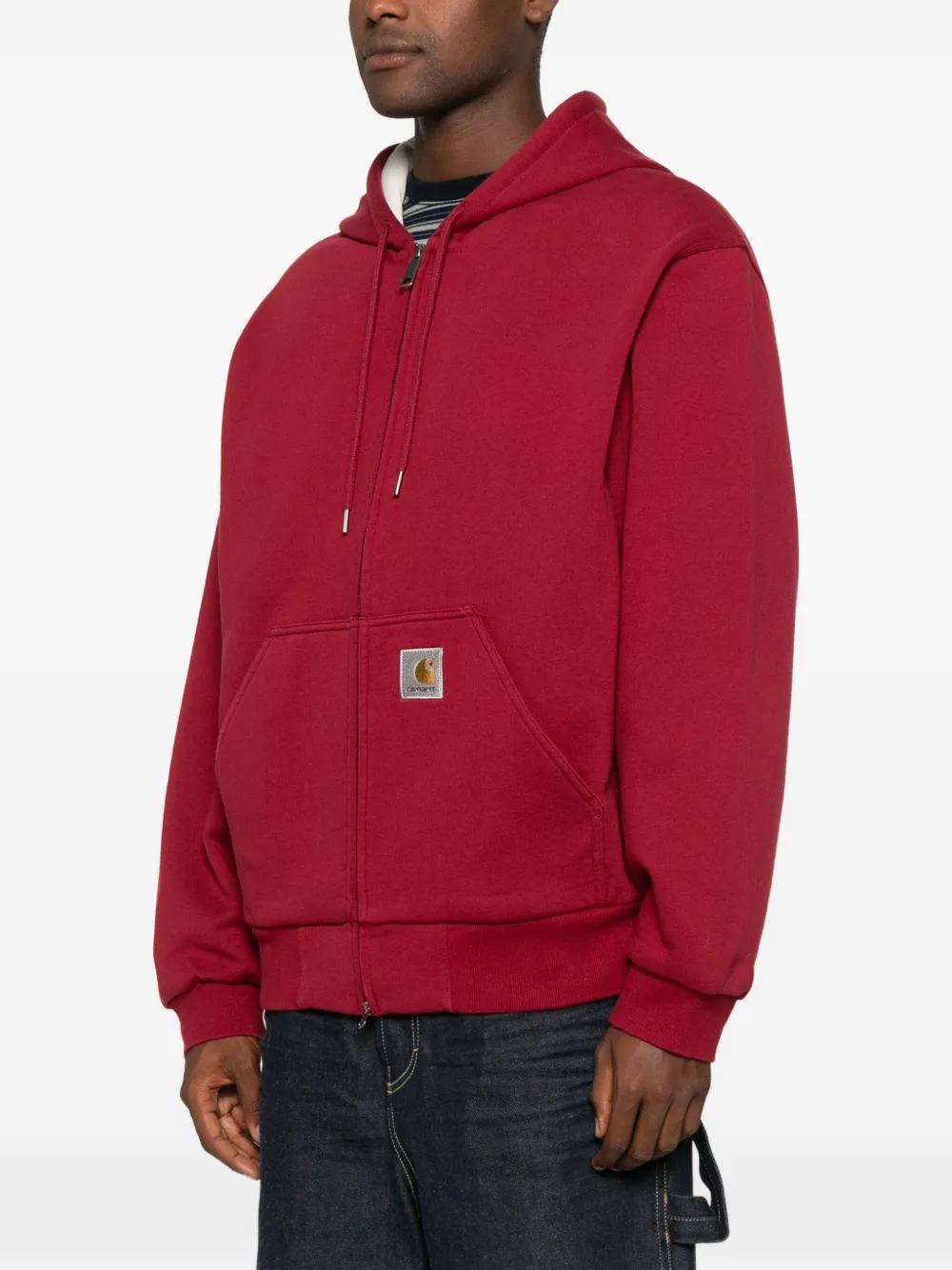 Carhartt Active Sweat Jacket In Red