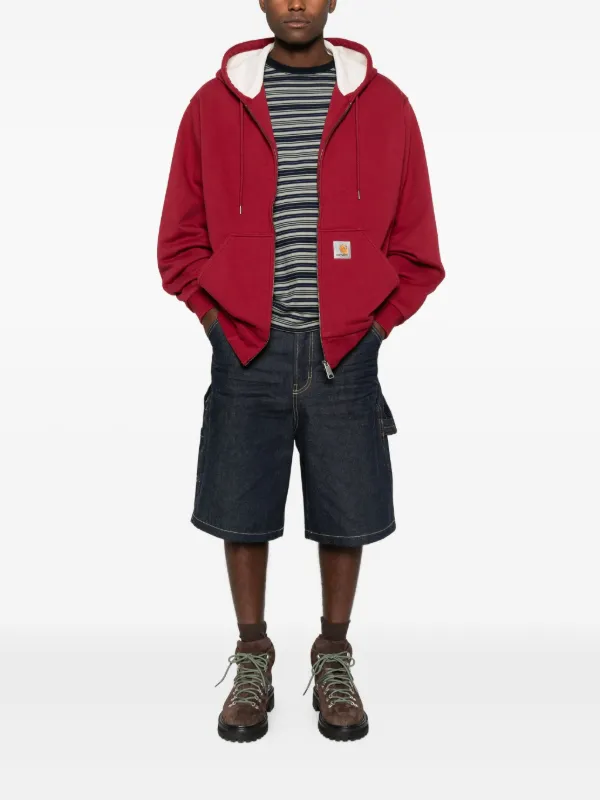 Carhartt WIP Active Sweat Hoodie Rot FARFETCH DE