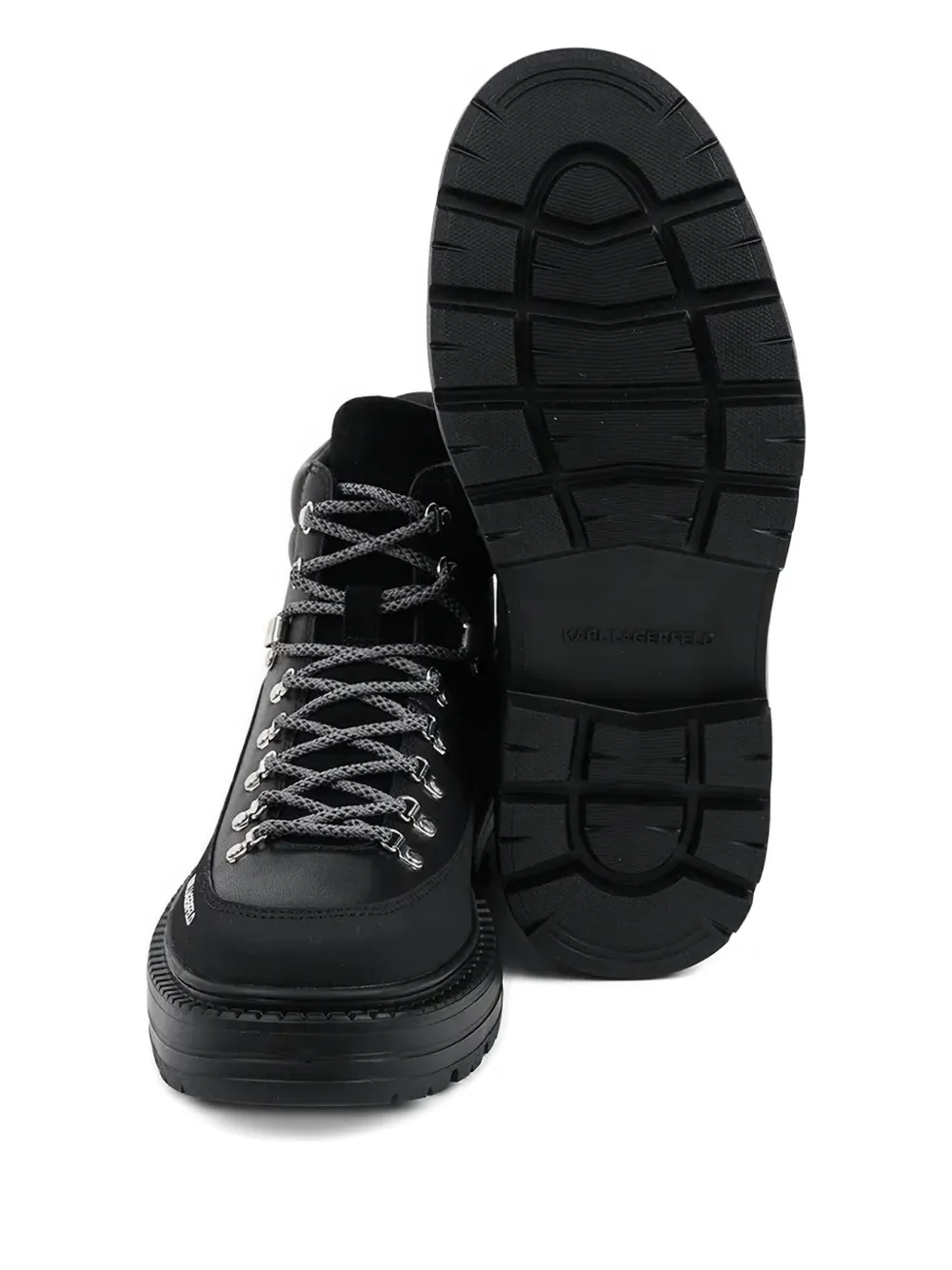 Karl Lagerfeld Miles Boots In Black