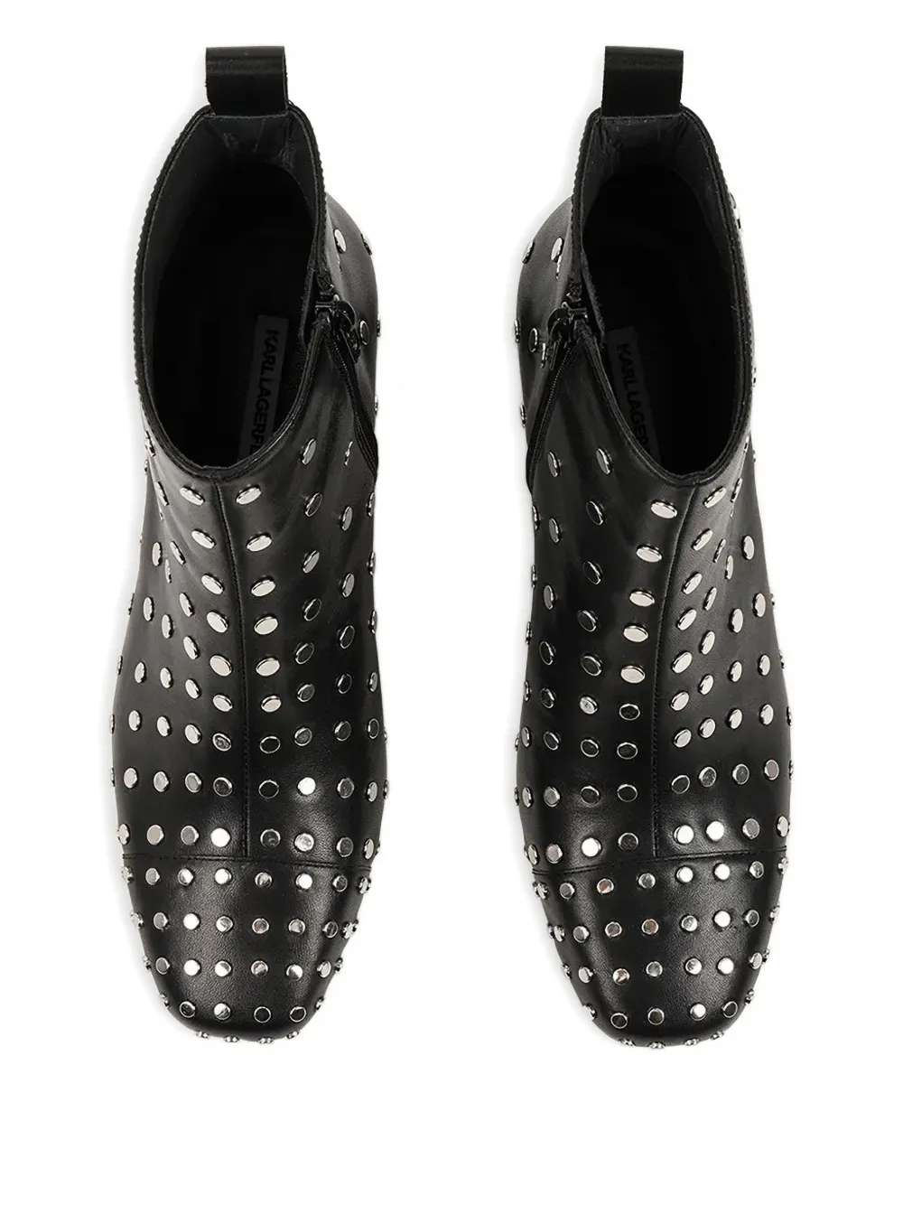 Karl Lagerfeld Enkellaarzen met studs Zwart