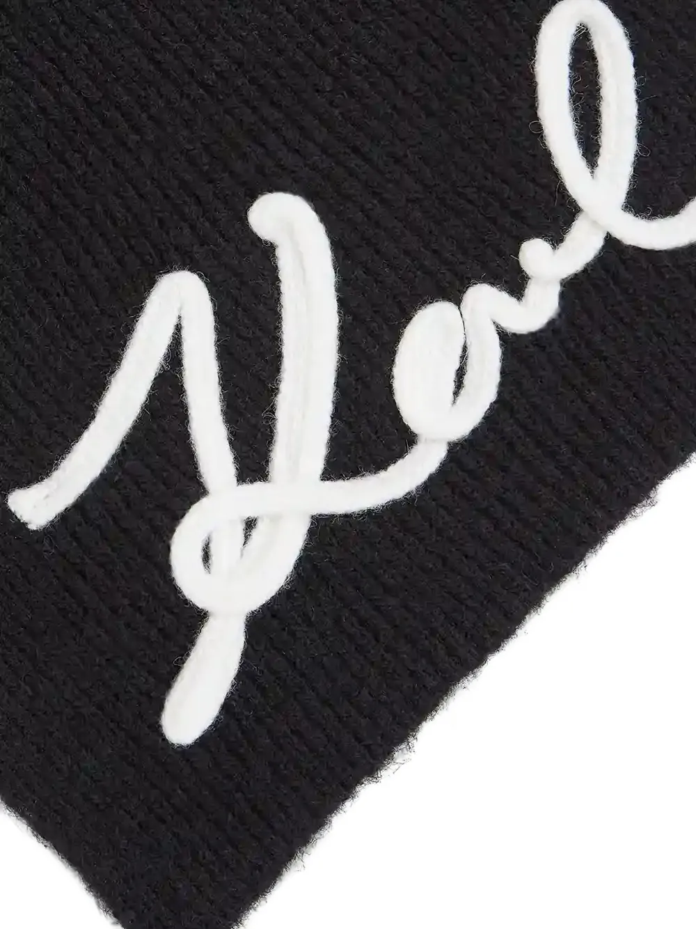 Karl Lagerfeld logo-detailed scarf - Zwart