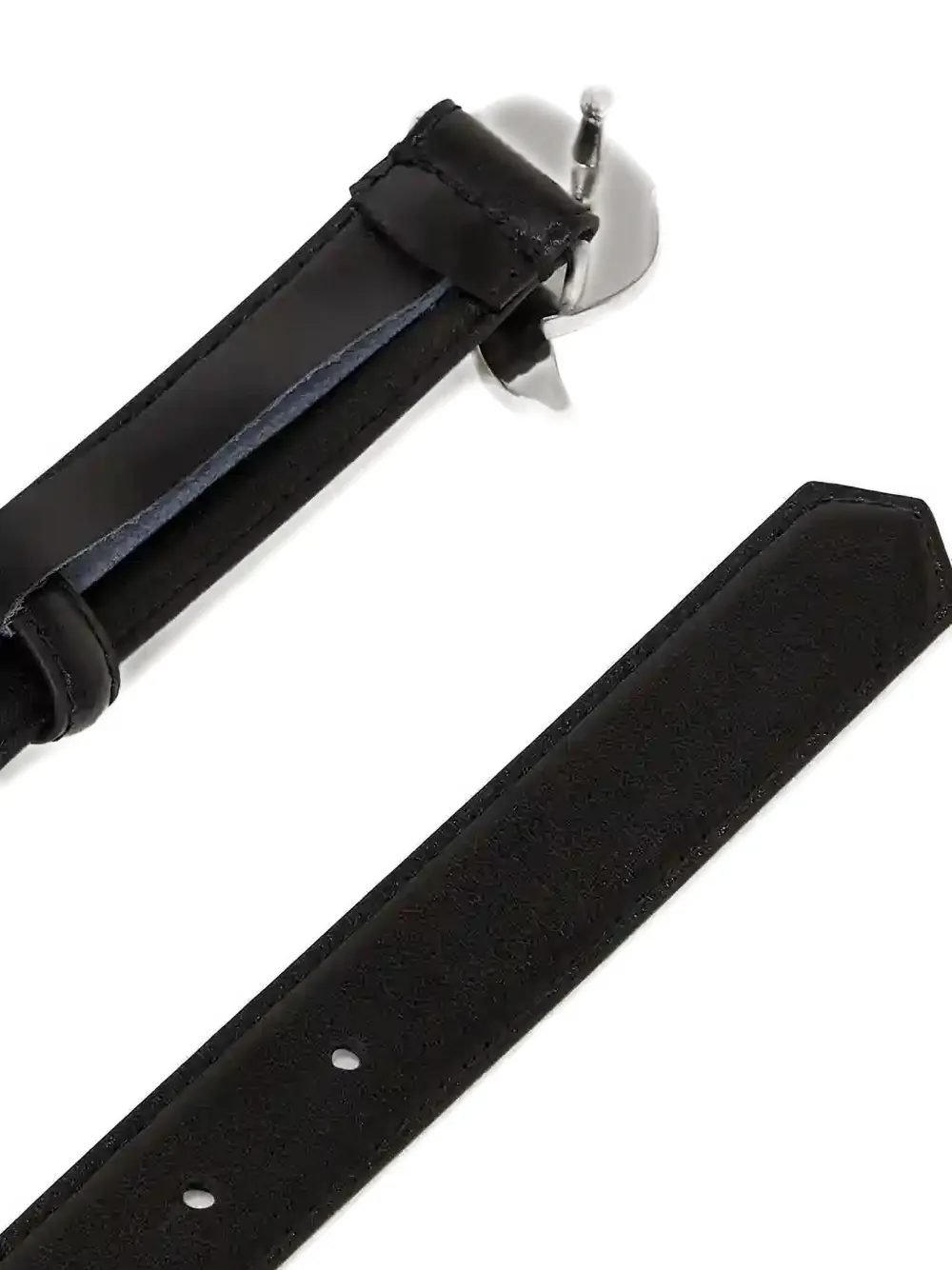 Karl Lagerfeld Embellished-buckle Belt In Black