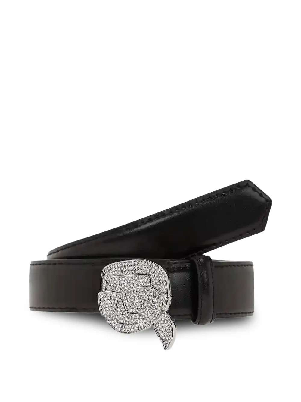 Karl Lagerfeld embellished-buckle belt | Black | Image 1