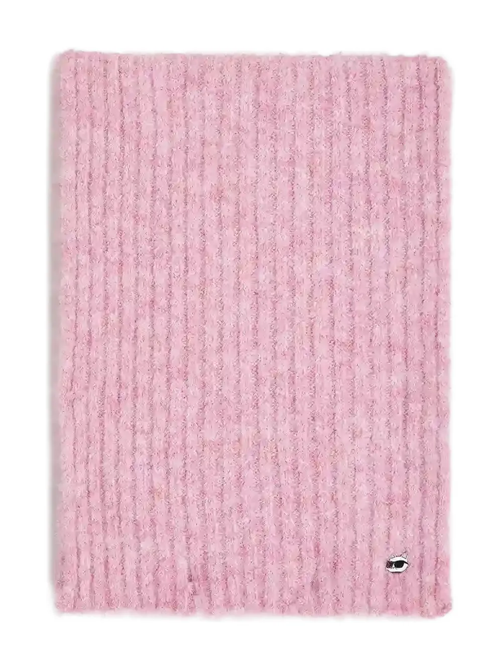 Karl Lagerfeld Ikon Knit Scarf In Pink