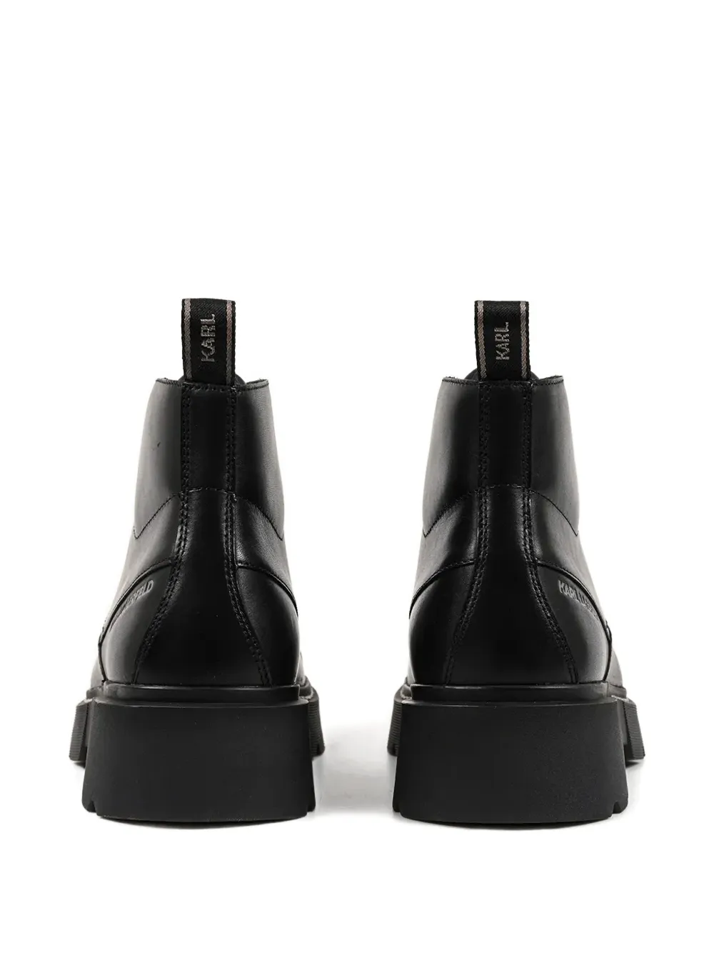 Karl Lagerfeld logo-debossed boots Zwart