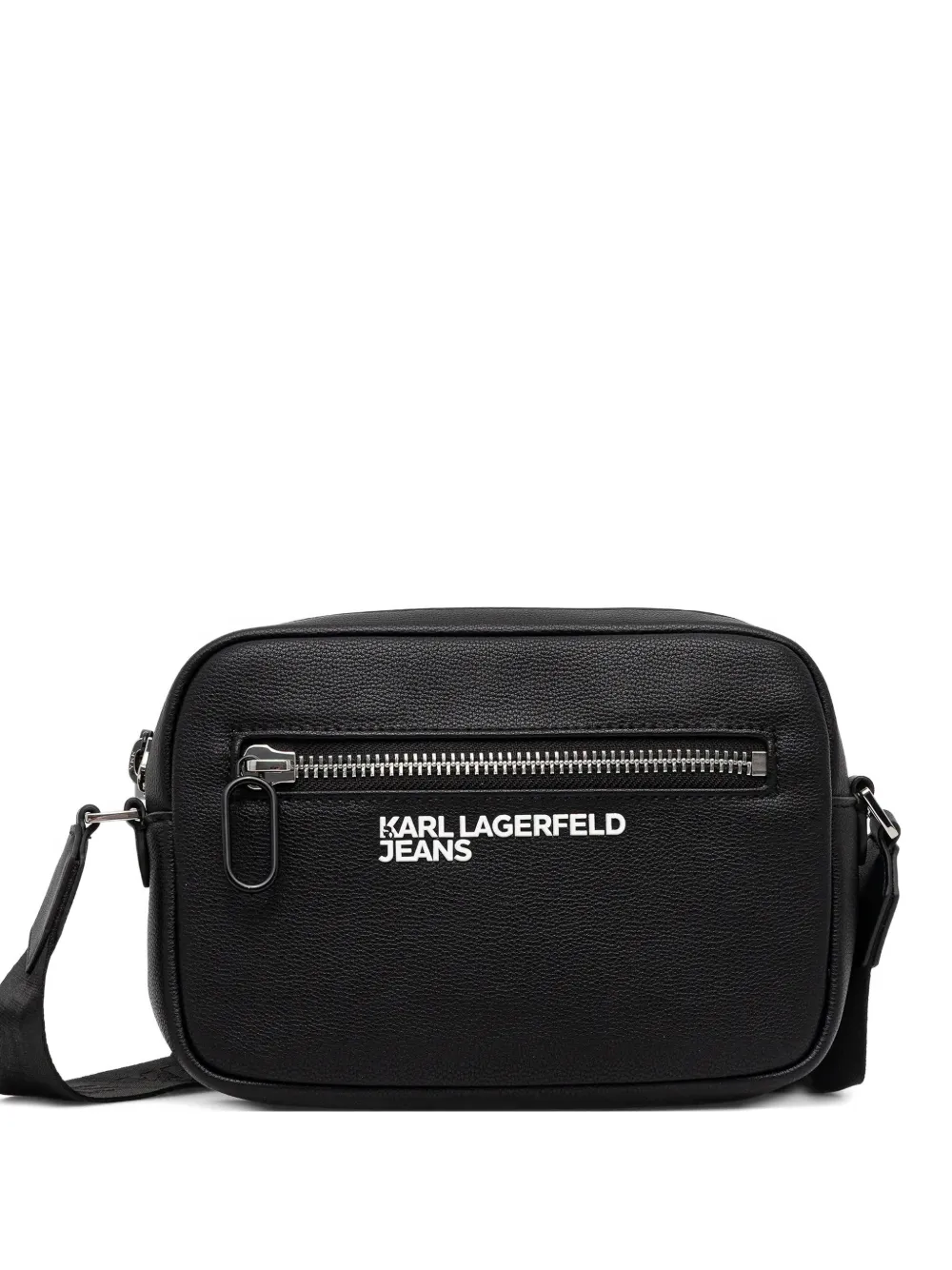 Karl Lagerfeld Jeans zip cross body bag - Nero