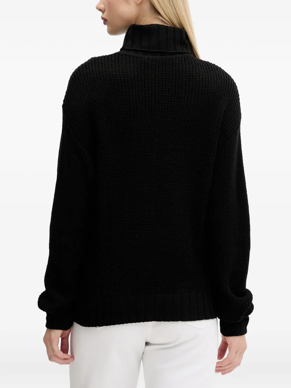 Karl Lagerfeld Jeans Coltrui met logo Zwart