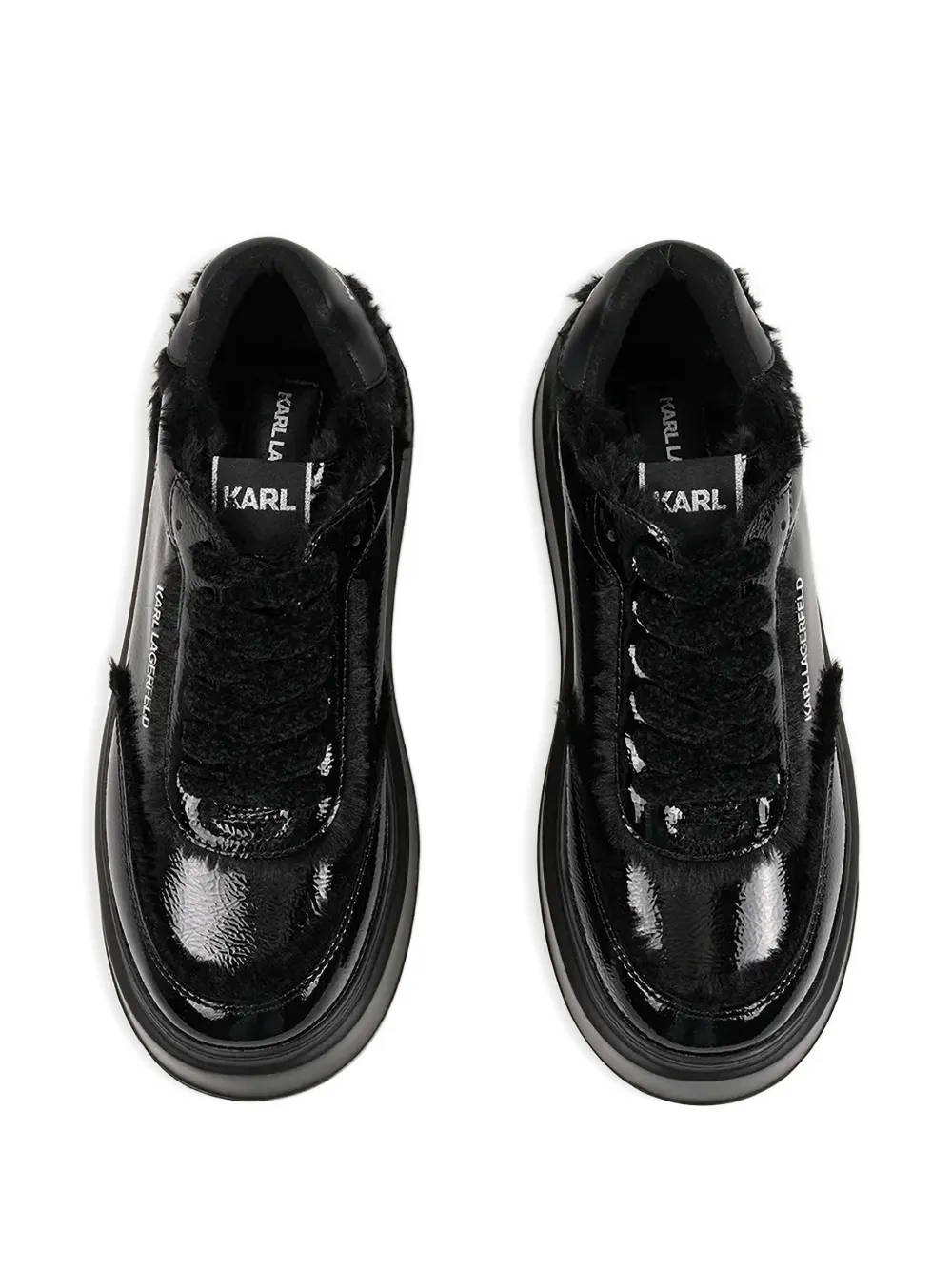 Karl Lagerfeld Platform Sneakers In Black