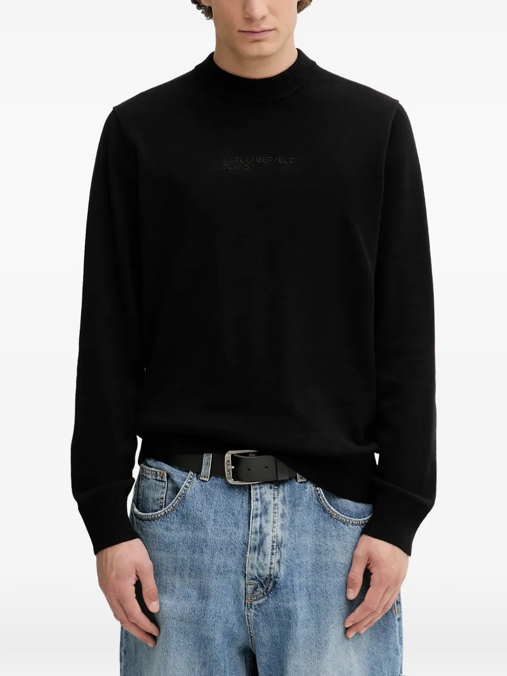 Karl Lagerfeld Jeans suéter con cuello alto | negro | Image 1