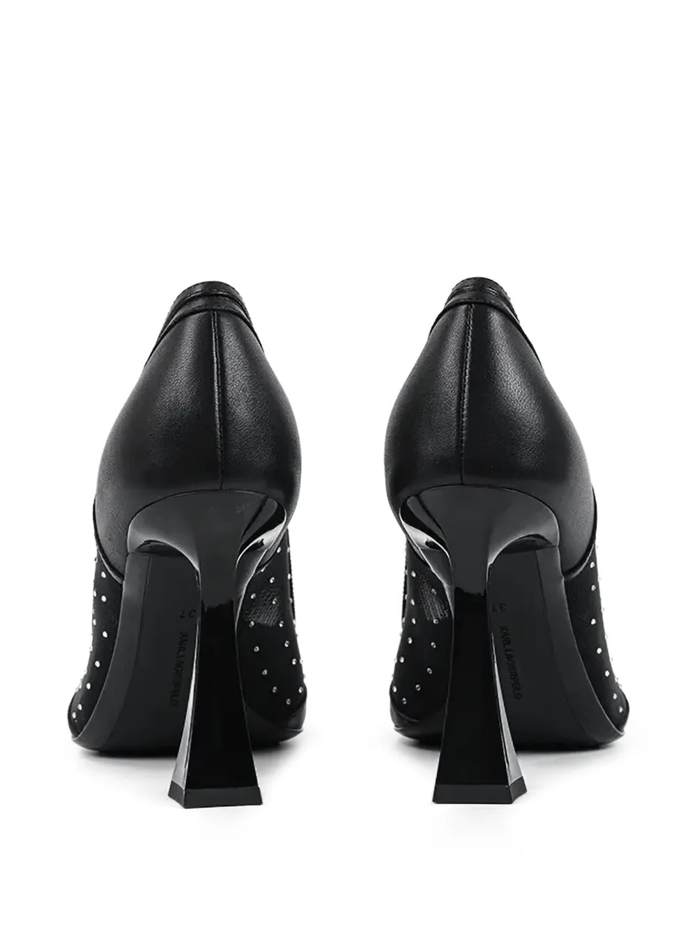  Karl Lagerfeld Rhinestone-embellished Pumps - Black 
