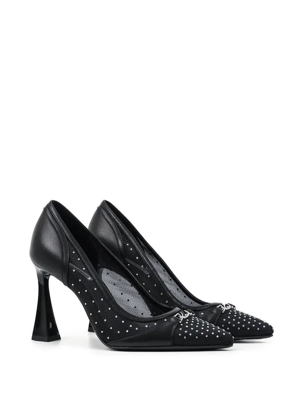  Karl Lagerfeld Rhinestone-embellished Pumps - Black 