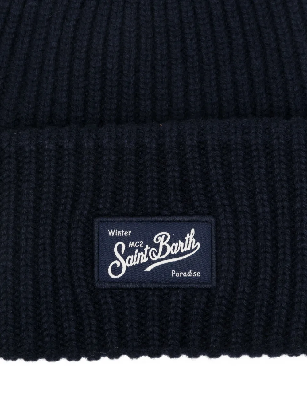 MC2 Saint Barth Muts met logo-patch Blauw