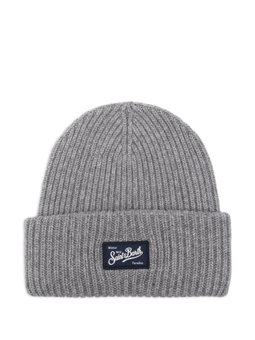 Mc2 Saint Barth "berry" Knitted Hat Accessories In Gray