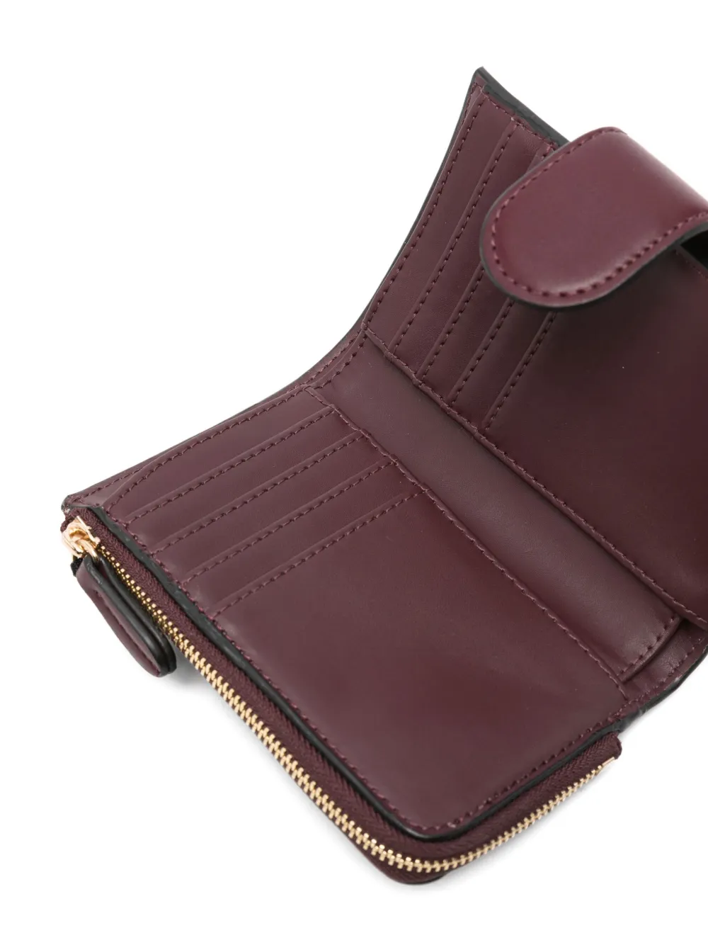 Twinset Logo-appliqué Wallet In Brown
