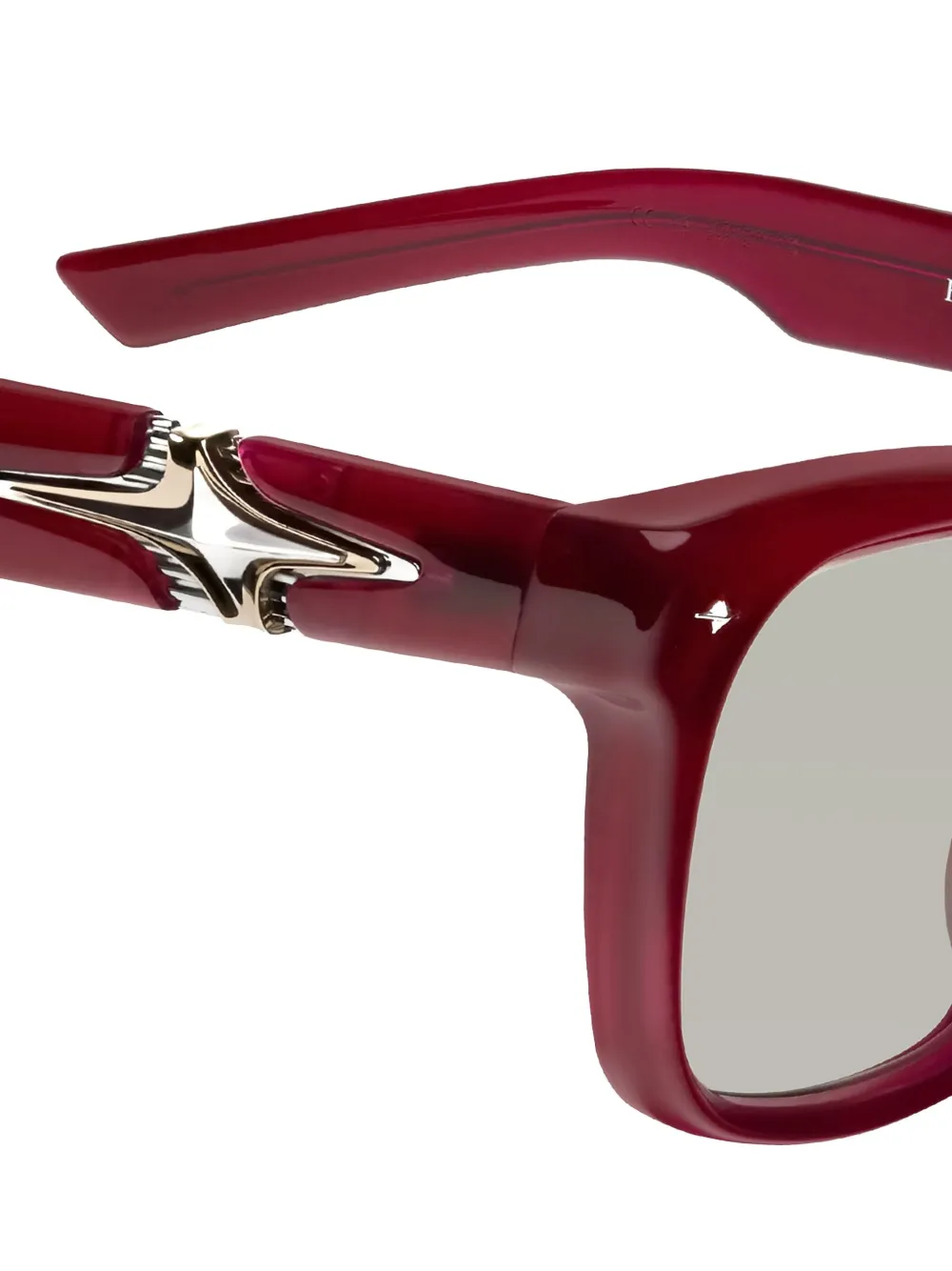 Gentle Monster Fata RC8 bril met vierkant montuur en verfraaid met sterren Rood