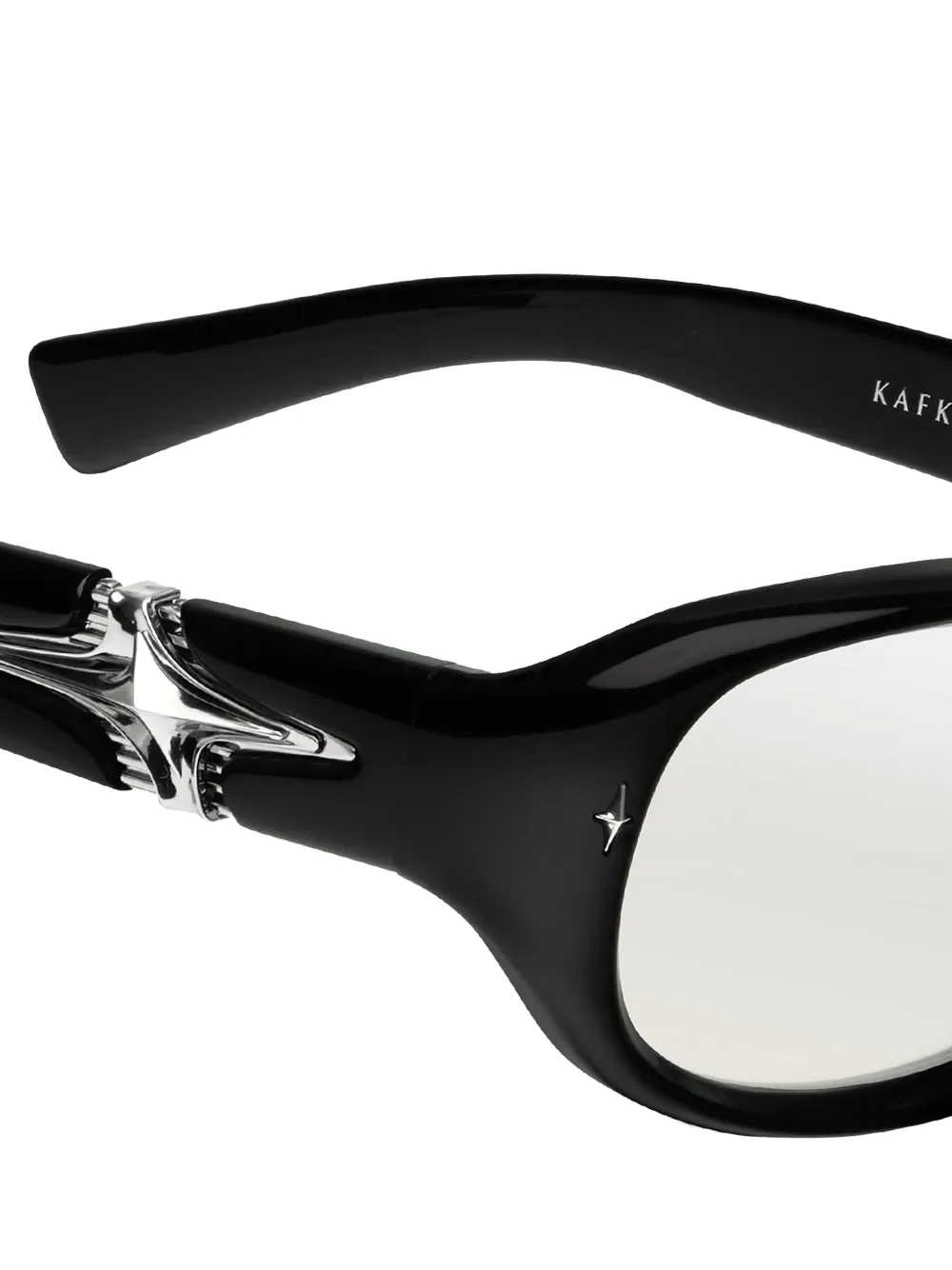 Gentle Monster Kafka 01 bril verfraaid met ster Zwart