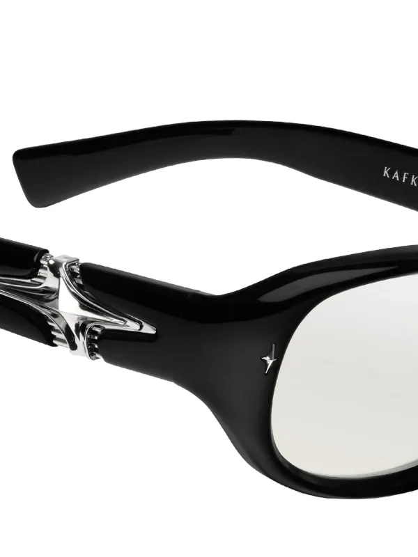 Gentle Monster Kafka 01 star-embellished Glasses | Black | FARFETCH OM