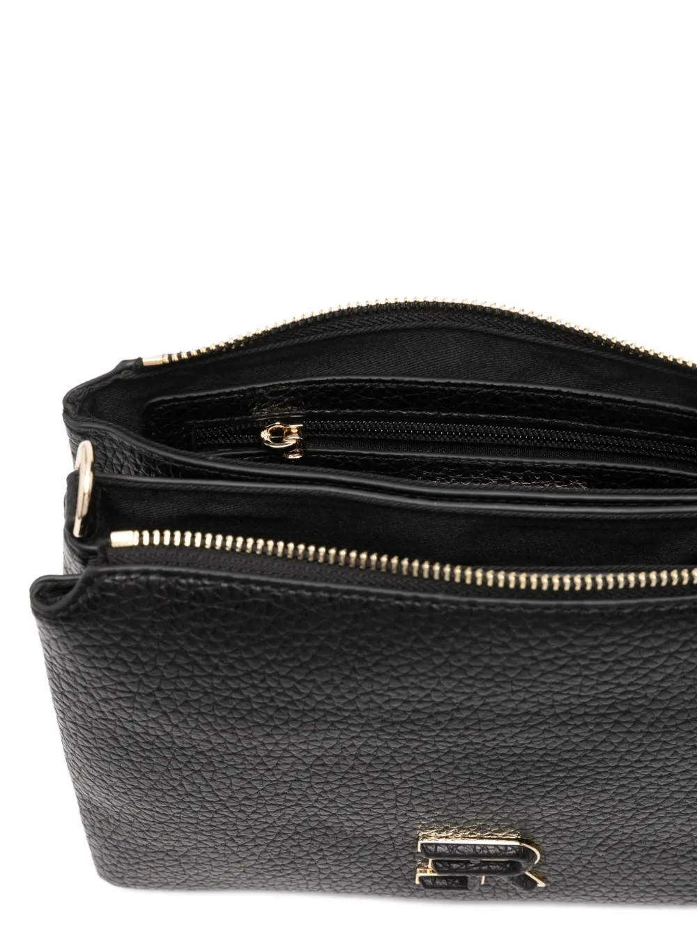 Ermanno Scervino Leather Satchel Bag In Black