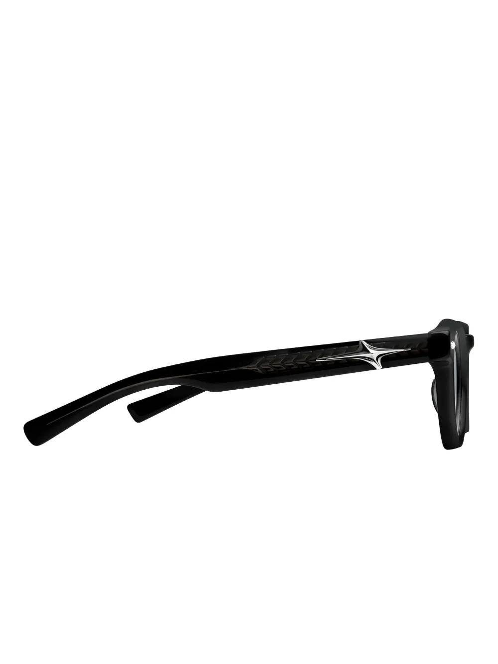 Gentle Monster Bril met acetaat rond montuur Zwart