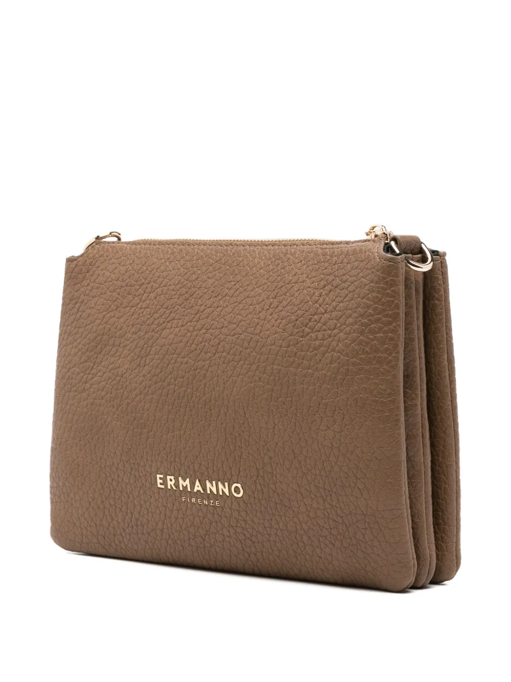 Ermanno Scervino Triple Cross Body Bag In Brown