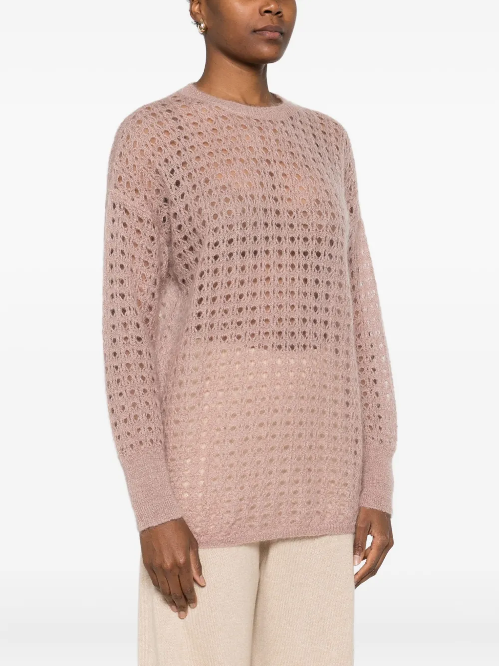 Fabiana Filippi Opengebreide trui Beige