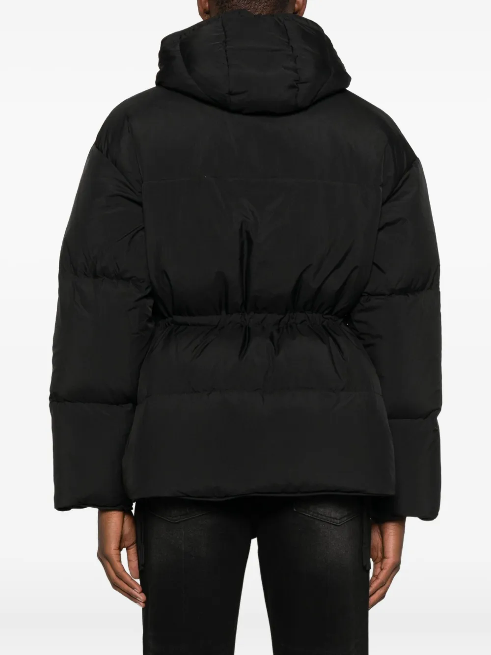 TONYWACK Gewatteerde jas met capuchon Zwart
