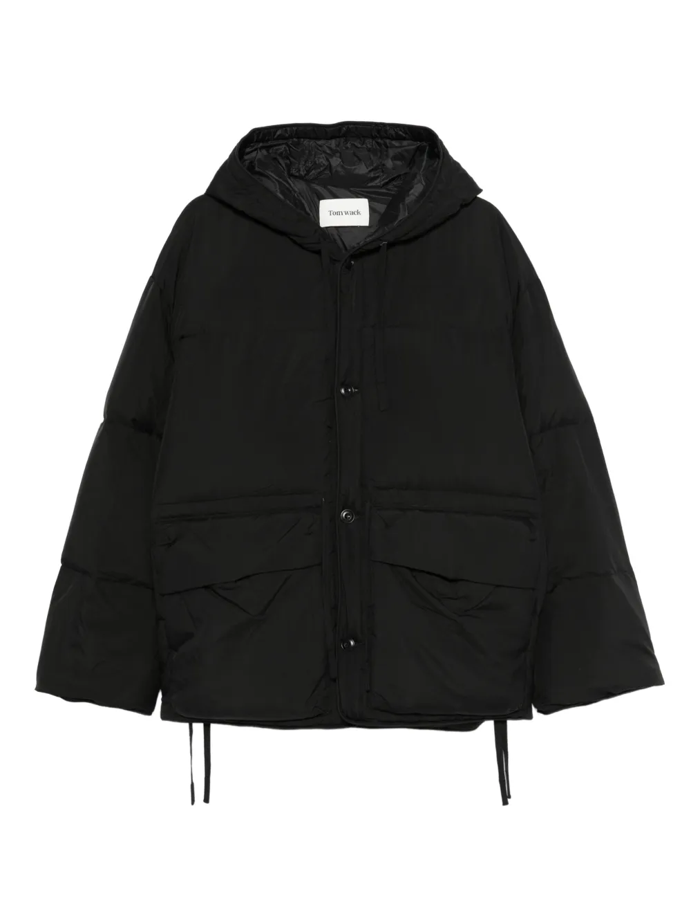 TONYWACK hooded padded coat | Black | Image 1