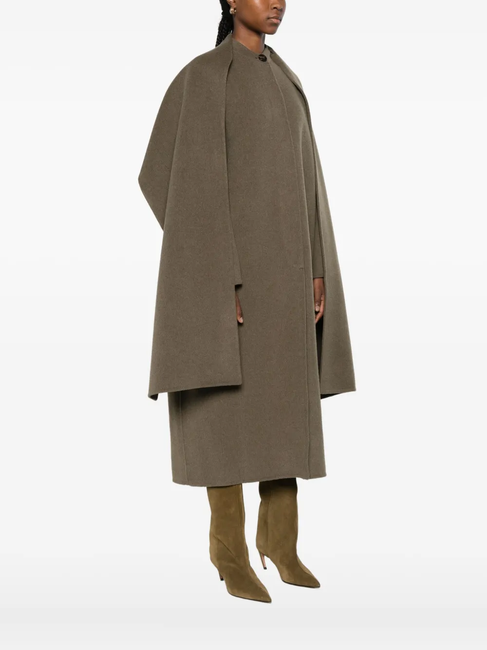 Soeur Finn Coat Woman Beige Grey In Brown