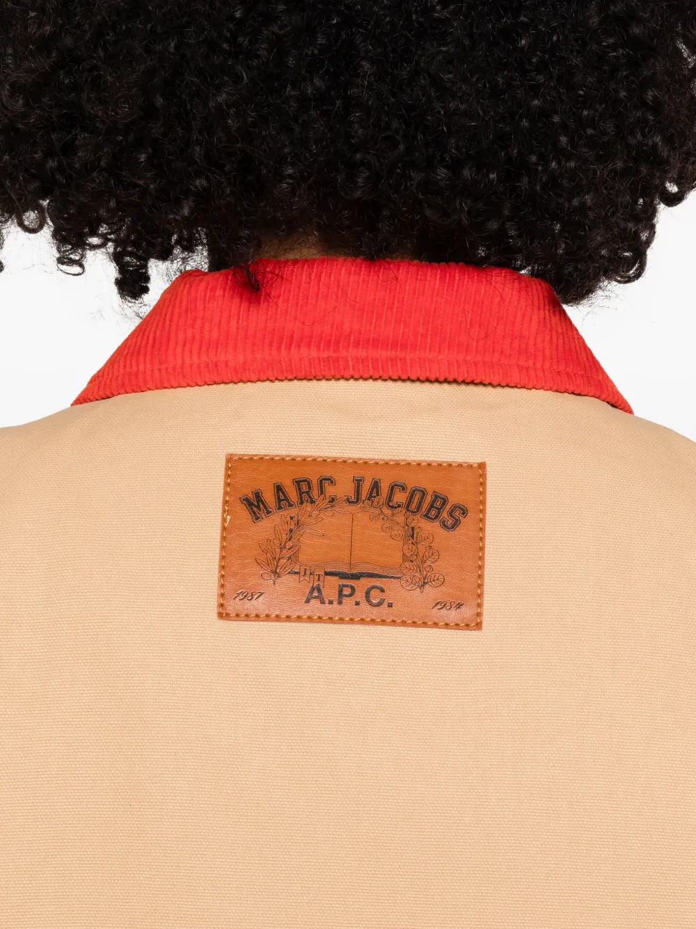 A.P.C. Cropped jack met rits Beige