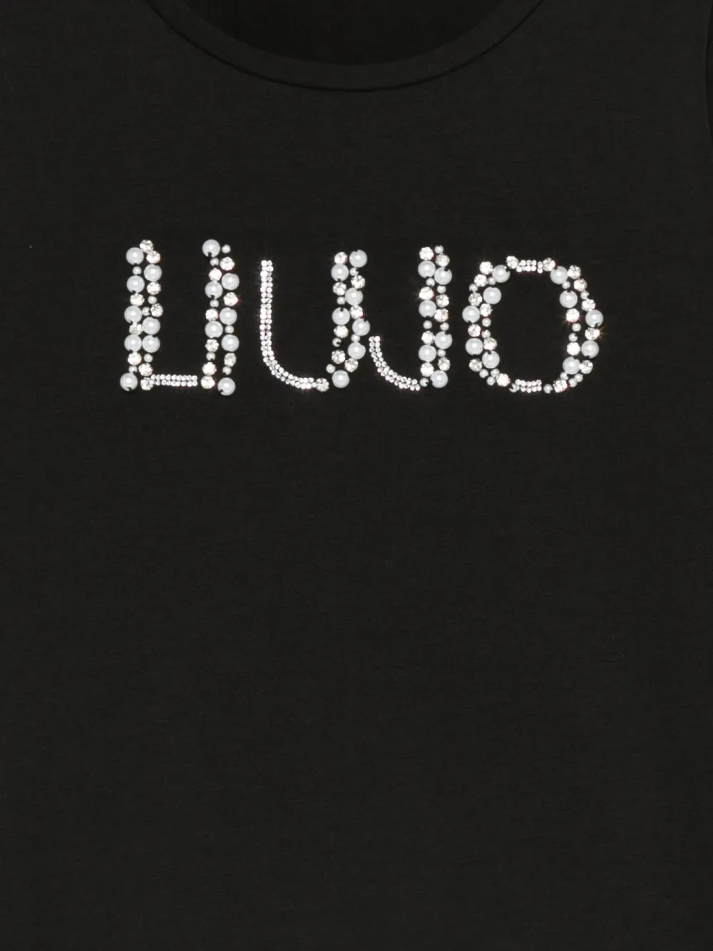 Liu Jo Kids T-shirt verfraaid met logo Zwart