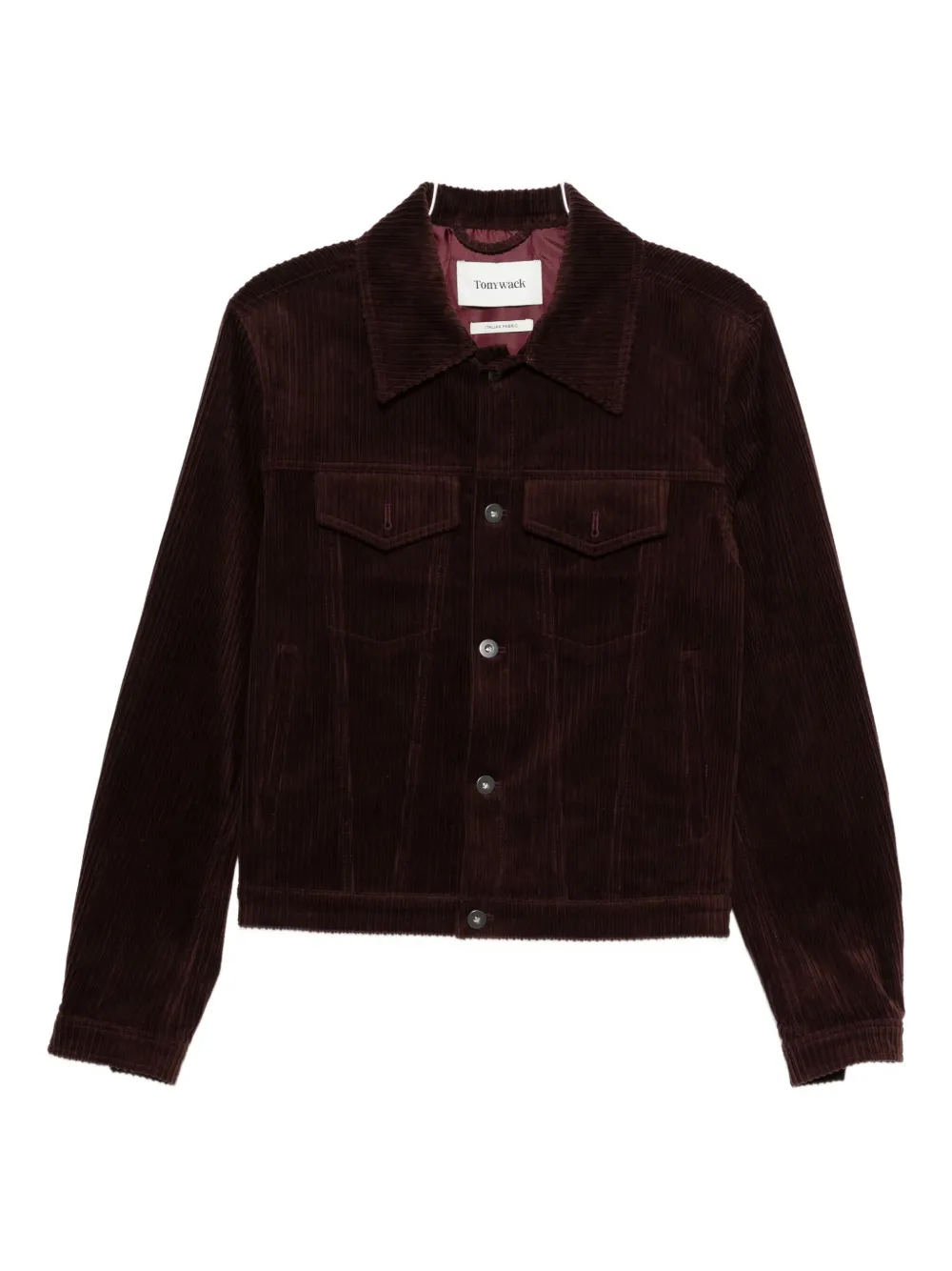 Tonywack Buttoned Corduroy Jacket In Red