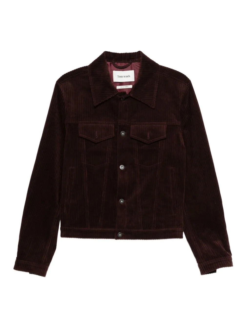 TONYWACK buttoned corduroy jacket | Red | Image 1