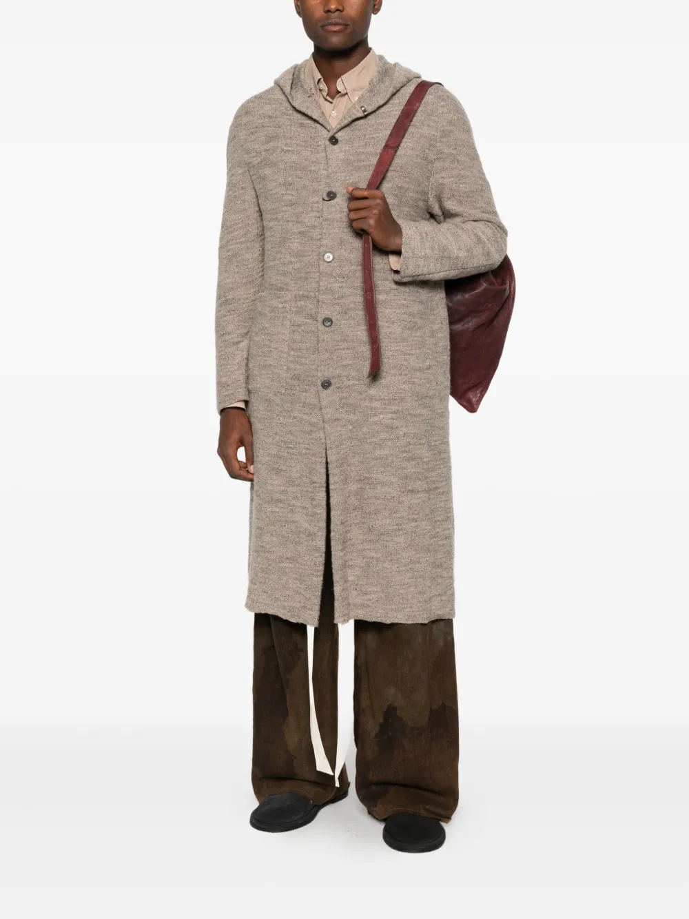 K'ANG hooded button-up coat | Single Breasted Coats | Image 2