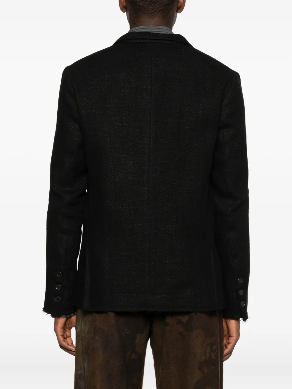K'ang Single-breasted Blazer In Black