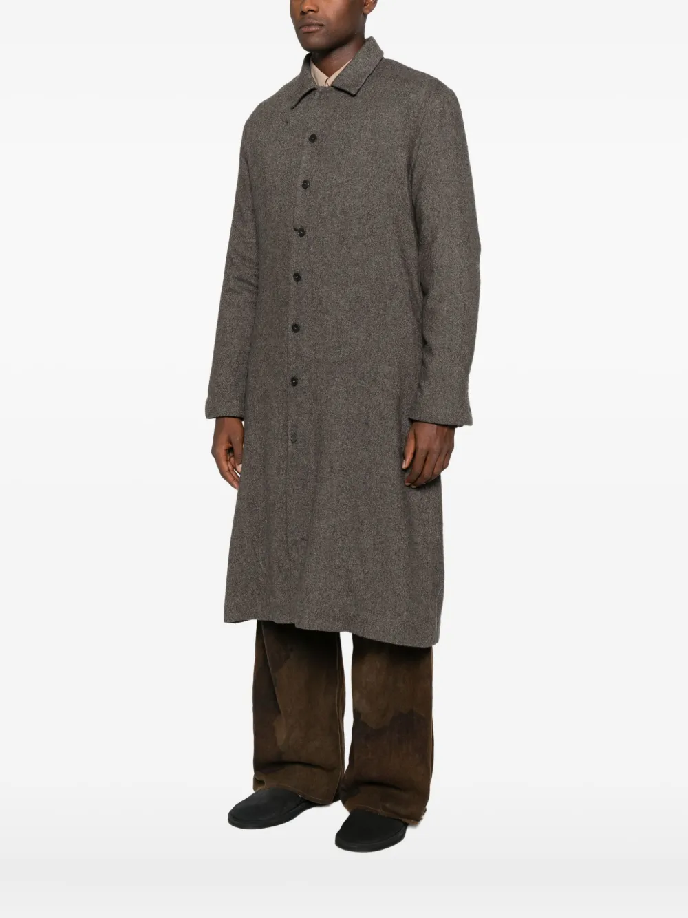 K'ang Button-up Coat In Gray