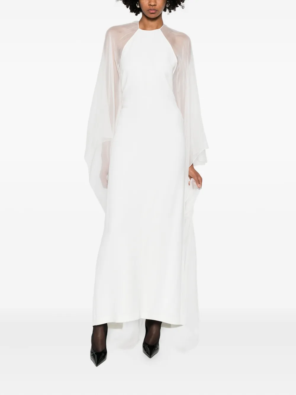Alberta Ferretti semi-sheer maxi dress | Bridal Dresses | Image 2
